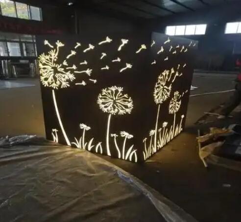 黄竹镇耐候钢灯箱